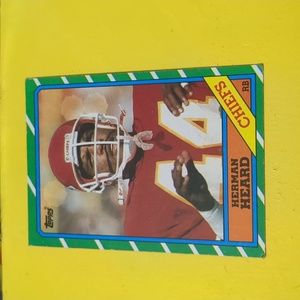 Herman Heard 1984 Kansas City Chiefs Football Card